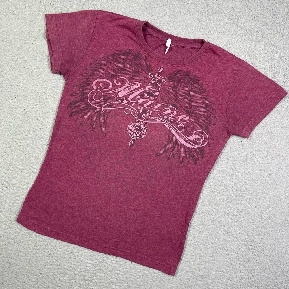 Vintage y2k affluent style Maine T-shirt - Picture 1 of 3